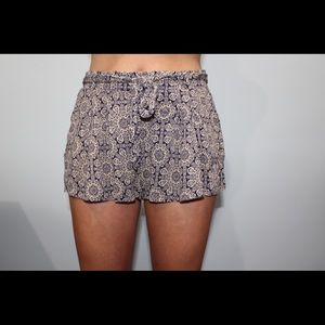 Flowy floral shorts